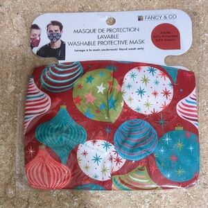 Festive Washable Protective Mask - Red, Green, Blue For Christmas 🎁
